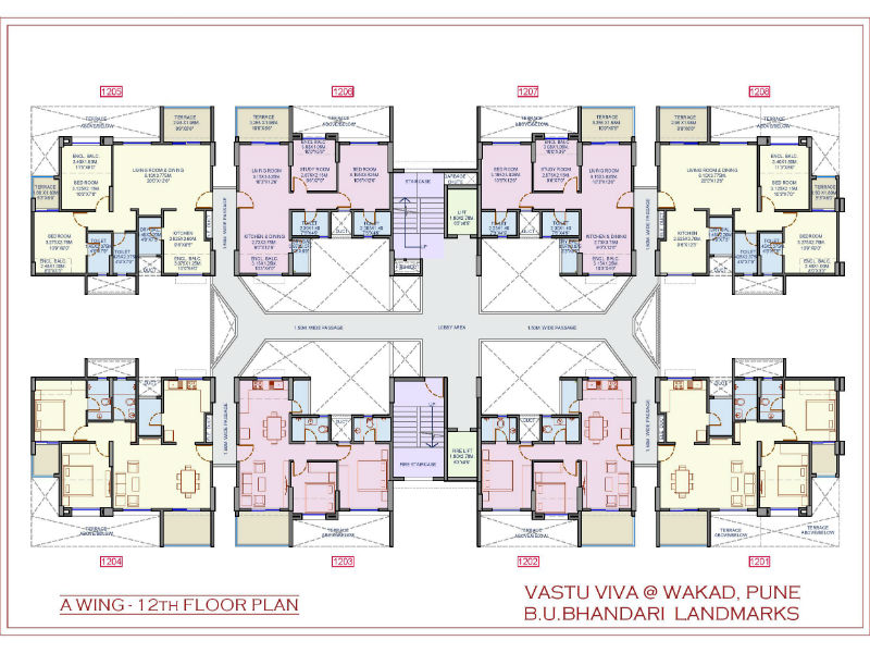 Vaastu Viva - A Wing - 12th Floor plan