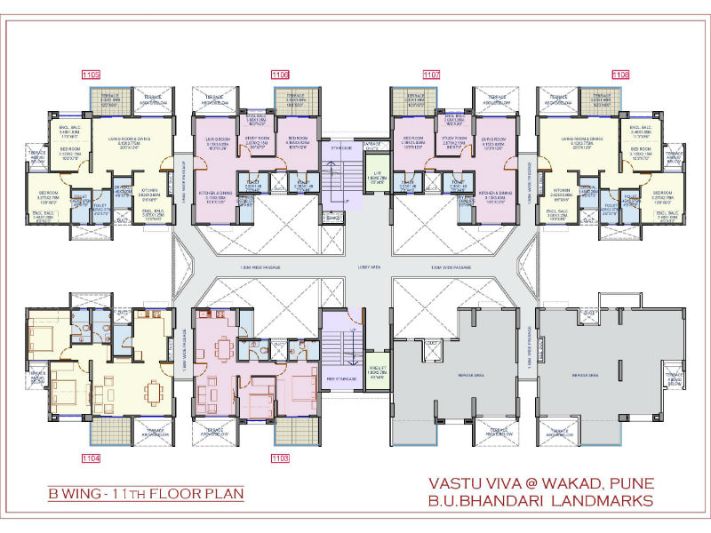 Vaastu Viva - B Wing - 11th Floor plan