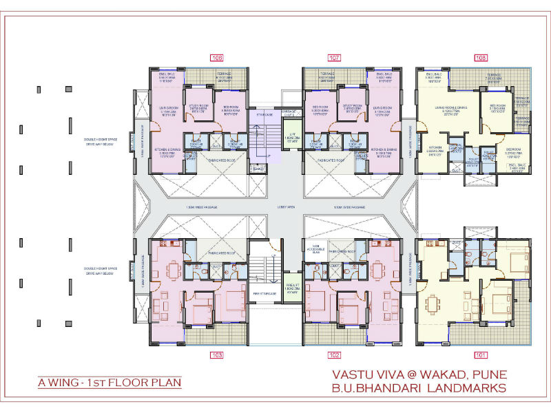 Vaastu Viva - B Wing - 1st Floor plan