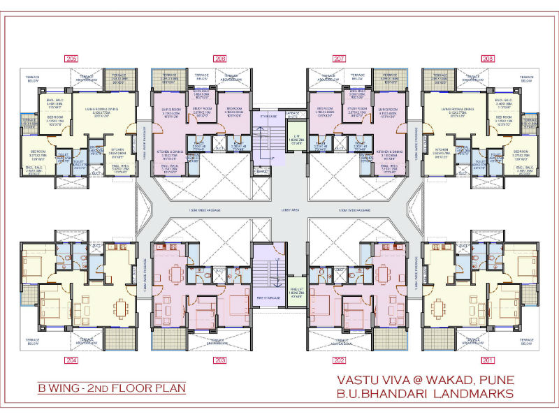 Vaastu Viva - B Wing - 2nd Floor plan