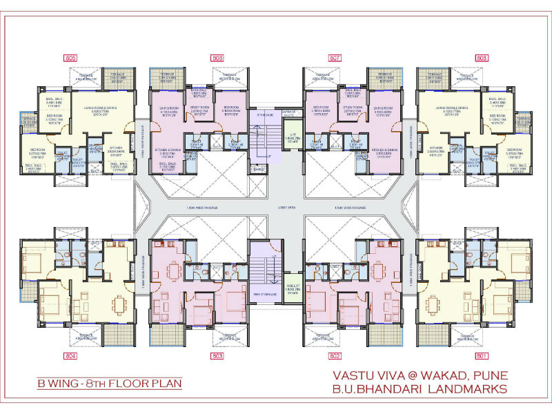 Vaastu Viva - B Wing - 8th Floor plan