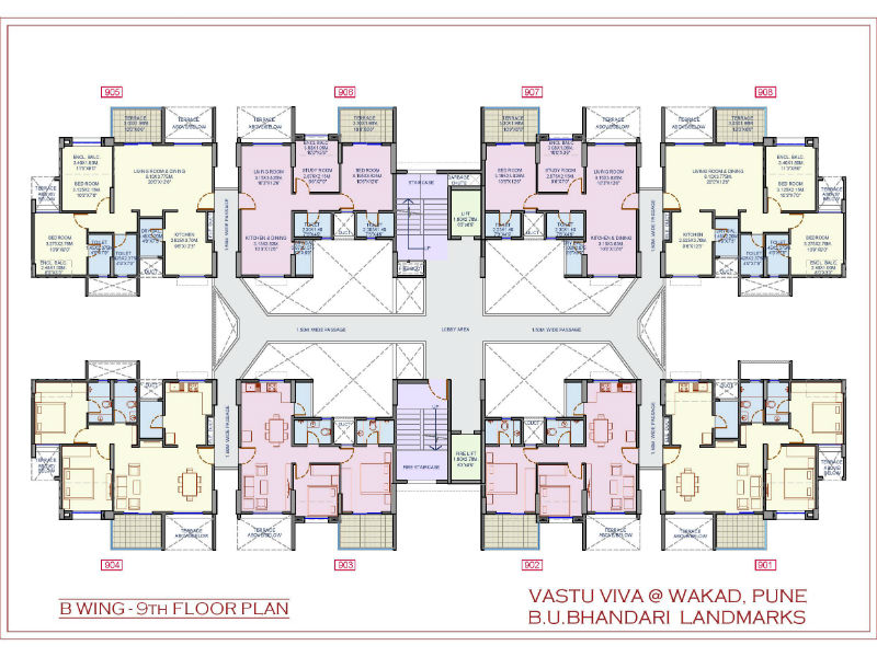 Vaastu Viva - B Wing - 9th Floor plan